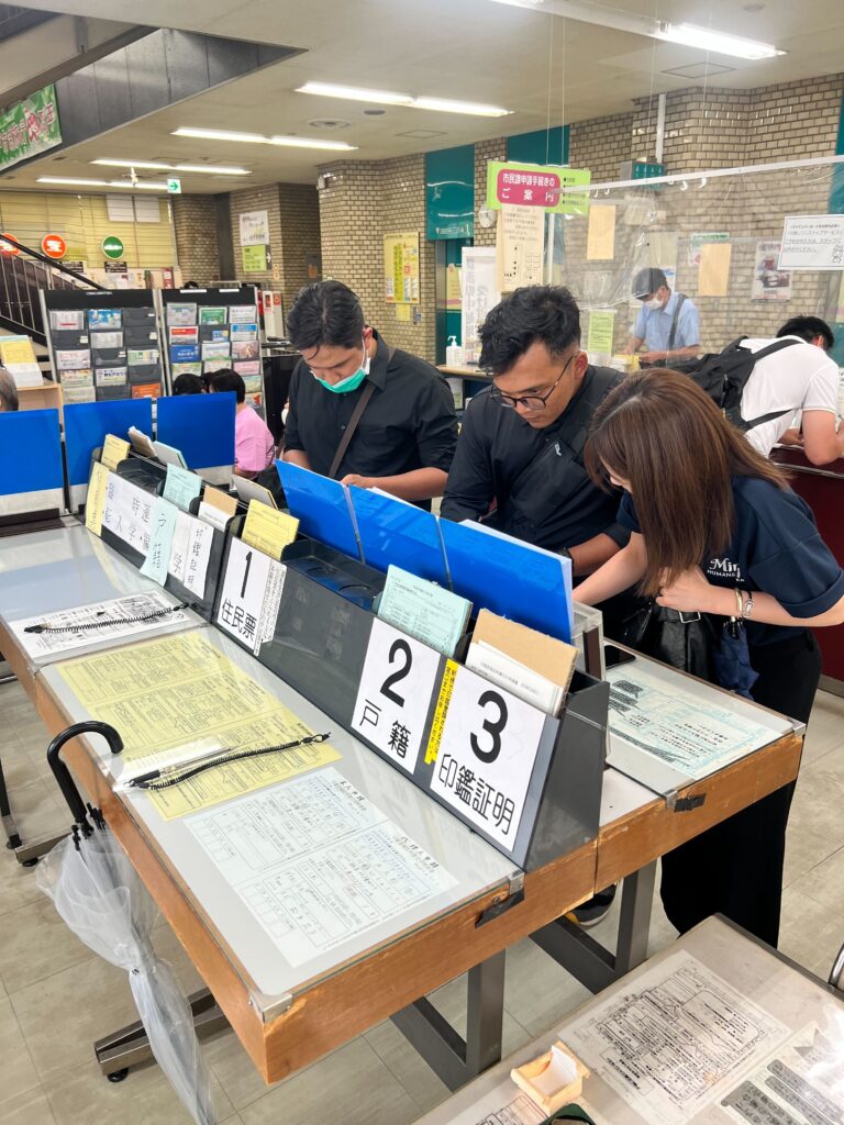 入職情報の様子