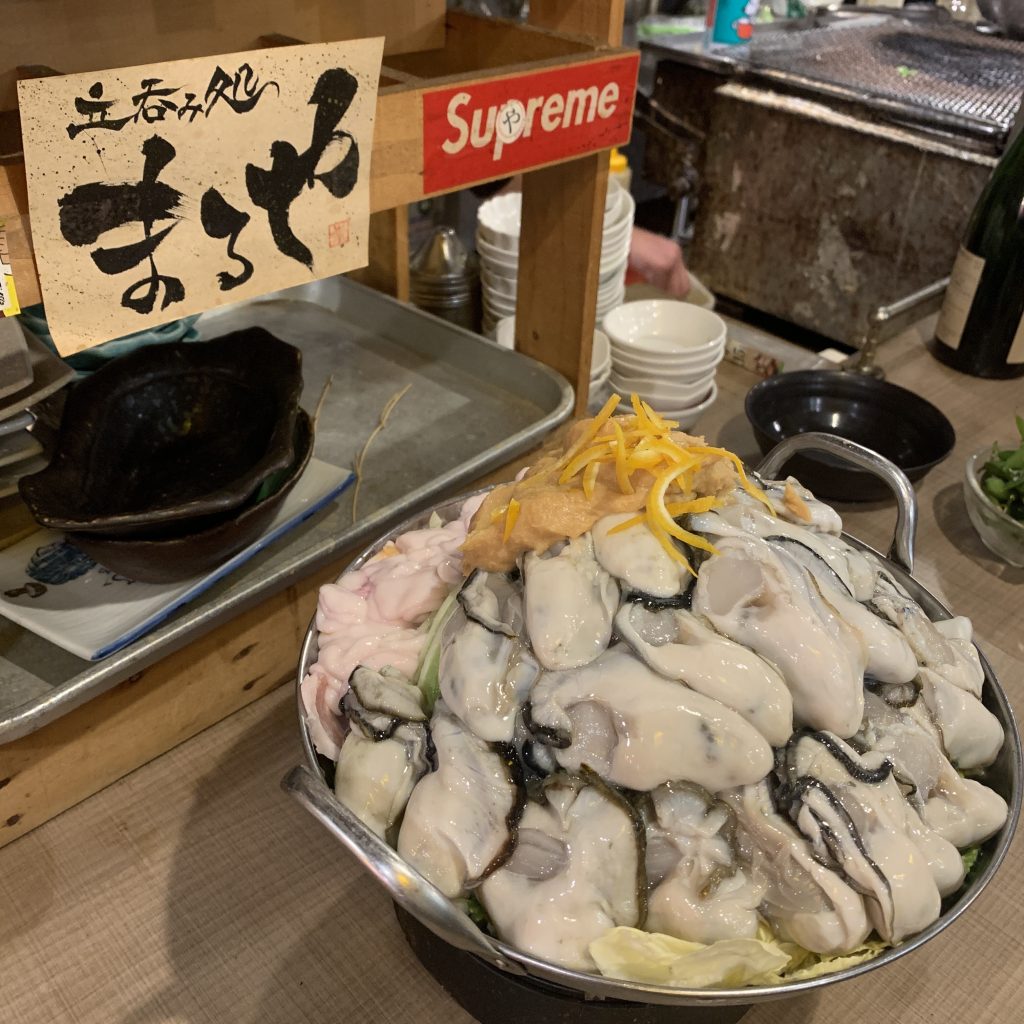 牡蠣鍋の効果の様子(1枚目)